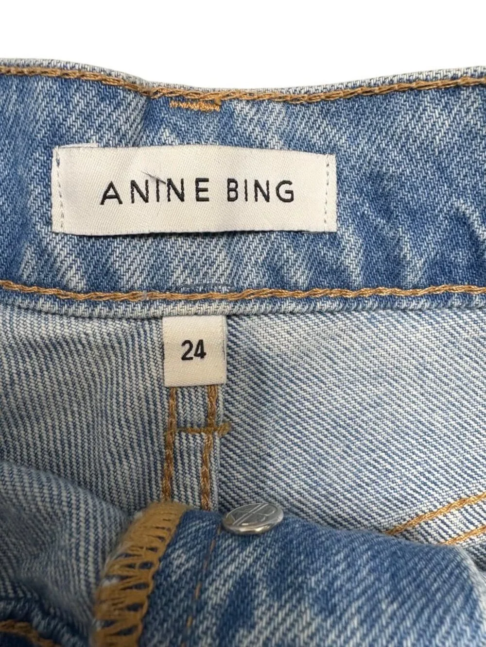Anine Bing Kit Short Cotton Long Modest Blue-sz 24